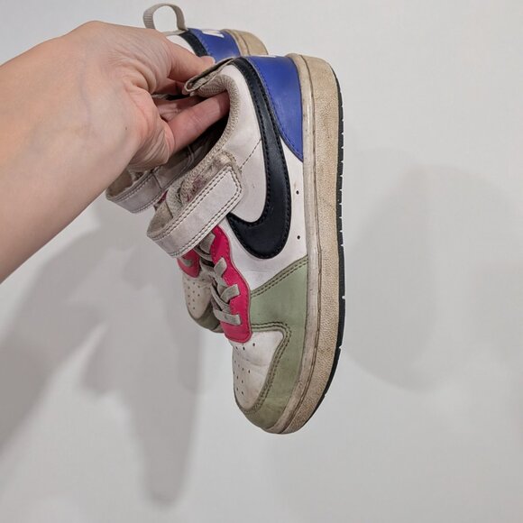 Nike Court Borough Recraft Low Sneakers Honeydew Pink Ultramarine Blue Size 13 - Picture 6 of 6